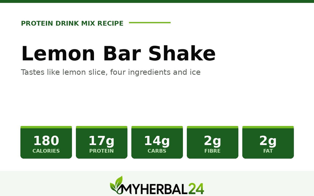 Lemon Bar Shake — 180 calories, 17g protein