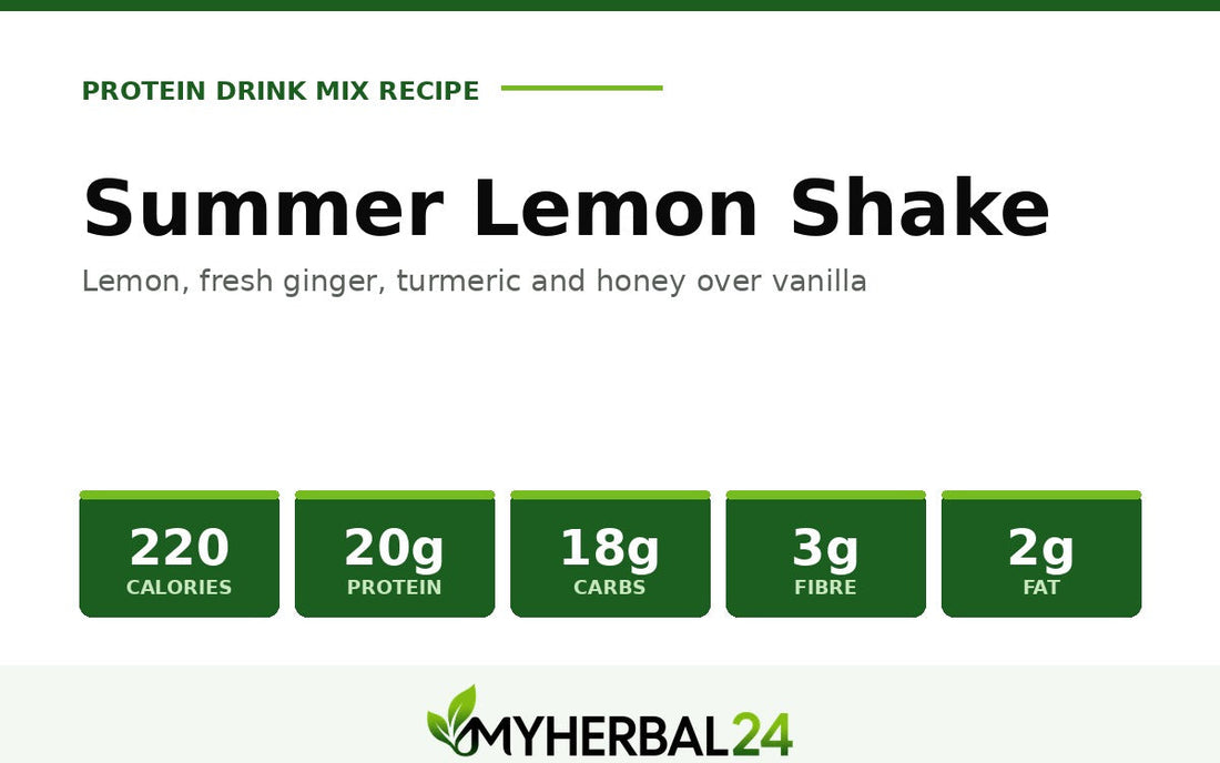 Summer Lemon Shake — 220 calories, 20g protein